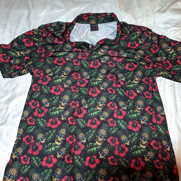 Pirate Pineapple Hawaiian polo with attitude - Picture 4 of 5